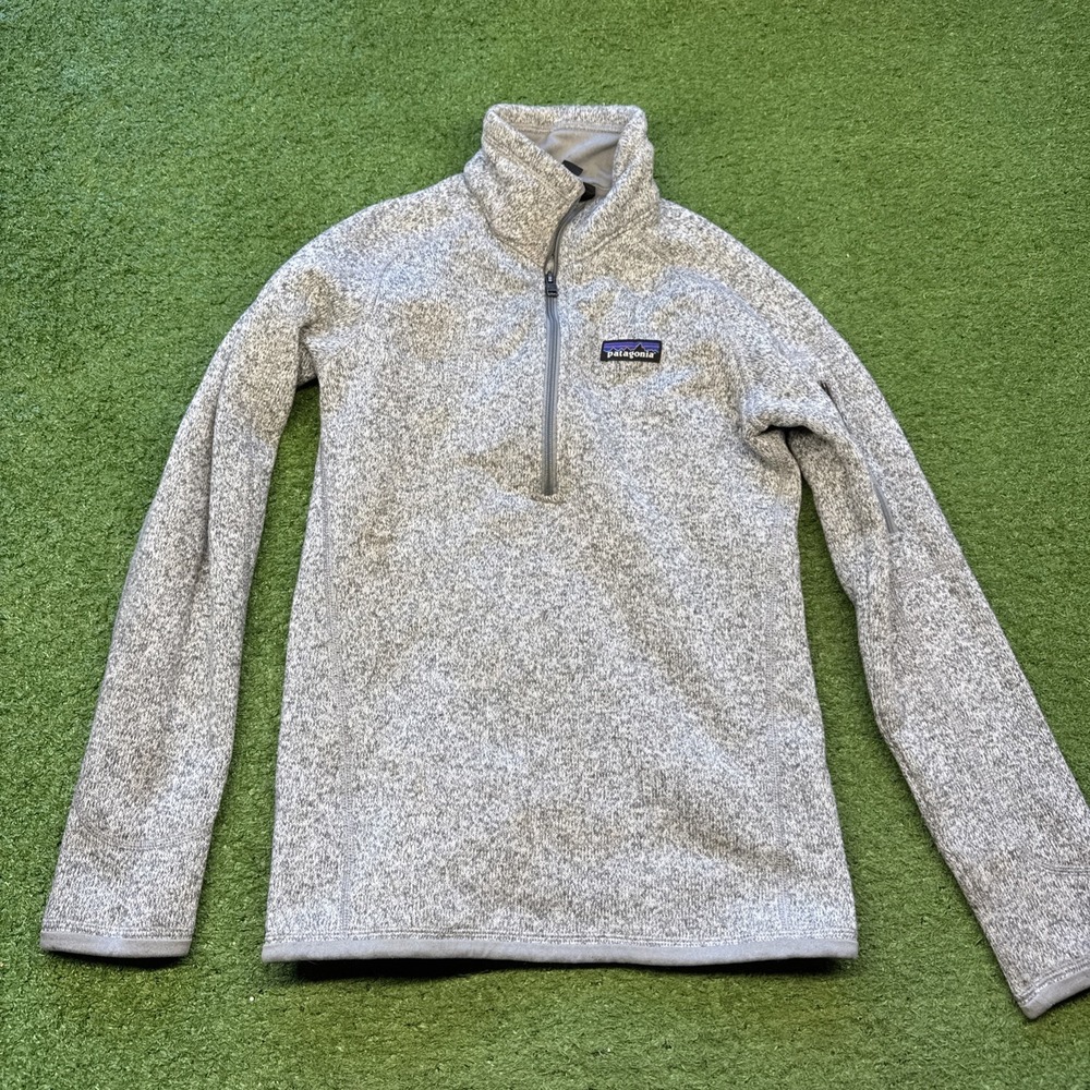 Patagonia Women's Better‎ Sweater 1/4-Zip Fleece/Gray, Size XXS
